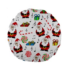 Xmas Song Standard 15  Premium Round Cushions by Valentinaart