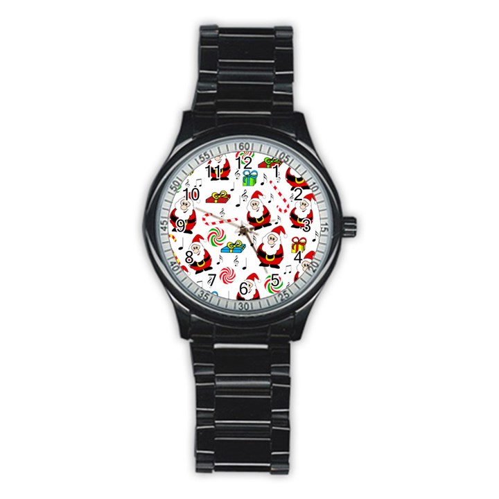 Xmas song Stainless Steel Round Watch