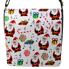 Xmas Song Flap Messenger Bag (s) by Valentinaart