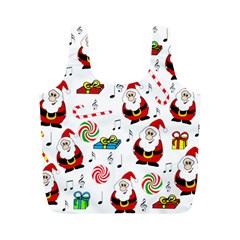 Xmas Song Full Print Recycle Bags (m)  by Valentinaart