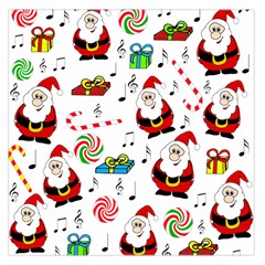 Xmas Song Large Satin Scarf (square) by Valentinaart