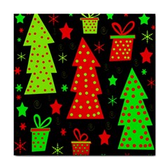 Merry Xmas Tile Coasters by Valentinaart