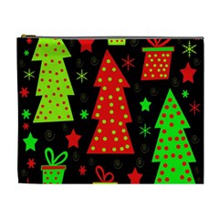 Merry Xmas Cosmetic Bag (xl) by Valentinaart