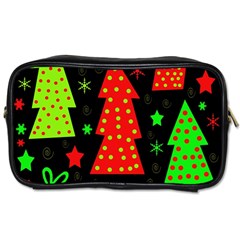 Merry Xmas Toiletries Bags by Valentinaart