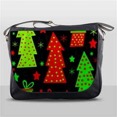 Merry Xmas Messenger Bags by Valentinaart