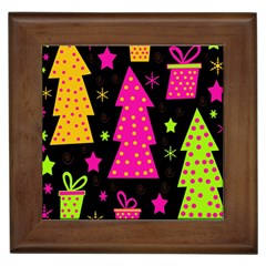 Colorful Xmas Framed Tiles by Valentinaart