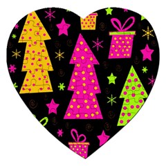 Colorful Xmas Jigsaw Puzzle (heart)