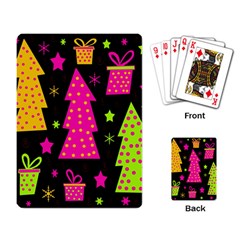 Colorful Xmas Playing Card