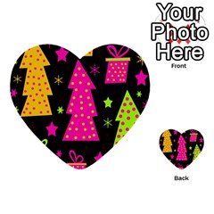 Colorful Xmas Multi-purpose Cards (heart)  by Valentinaart