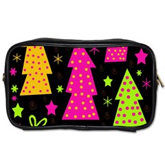 Colorful Xmas Toiletries Bags 2-side by Valentinaart