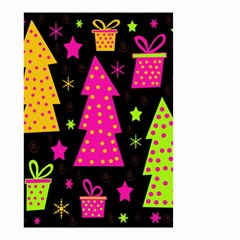 Colorful Xmas Small Garden Flag (two Sides) by Valentinaart