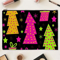 Colorful Xmas Cosmetic Bag (xxxl)  by Valentinaart