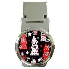 Red playful Xmas Money Clip Watches