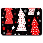 Red playful Xmas Large Doormat  30 x20  Door Mat