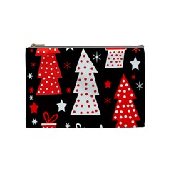 Red playful Xmas Cosmetic Bag (Medium) 