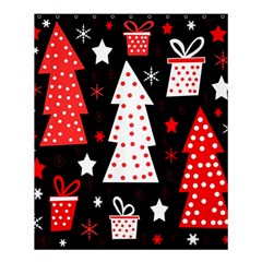 Red playful Xmas Shower Curtain 60  x 72  (Medium) 