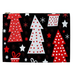 Red playful Xmas Cosmetic Bag (XXL) 