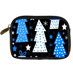 Blue Playful Xmas Digital Camera Cases by Valentinaart