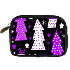 Purple Playful Xmas Digital Camera Cases by Valentinaart