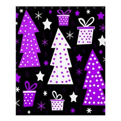 Purple Playful Xmas Shower Curtain 60  X 72  (medium)  by Valentinaart