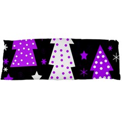 Purple Playful Xmas Body Pillow Case Dakimakura (two Sides) by Valentinaart