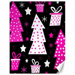 Pink Playful Xmas Canvas 18  X 24   by Valentinaart