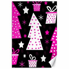 Pink Playful Xmas Canvas 20  X 30   by Valentinaart