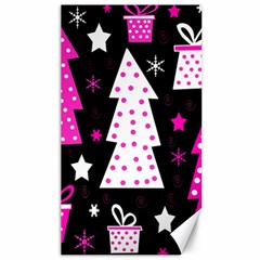 Pink Playful Xmas Canvas 40  X 72   by Valentinaart