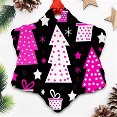 Pink Playful Xmas Ornament (snowflake) 