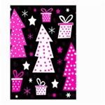 Pink playful Xmas Large Garden Flag (Two Sides) Back