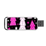 Pink playful Xmas Portable USB Flash (Two Sides) Front