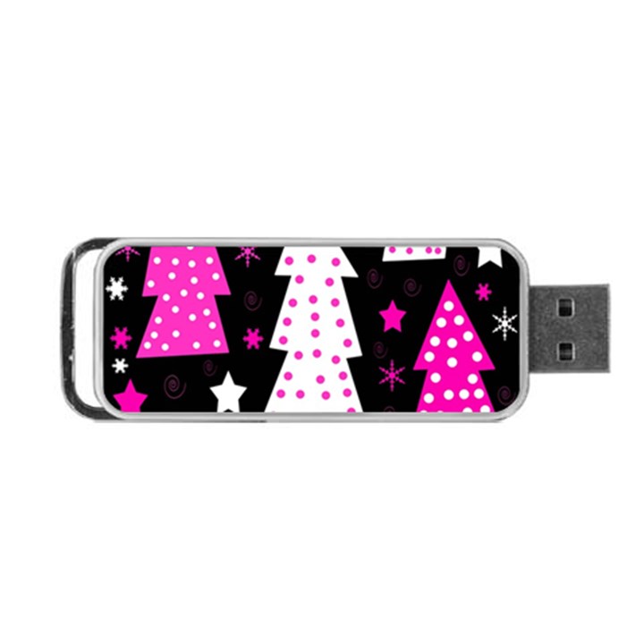 Pink playful Xmas Portable USB Flash (Two Sides)