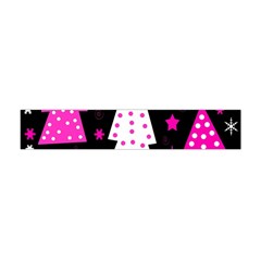 Pink Playful Xmas Flano Scarf (mini) by Valentinaart