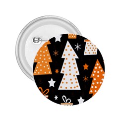 Orange Playful Xmas 2 25  Buttons by Valentinaart