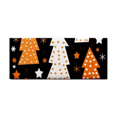 Orange Playful Xmas Hand Towel