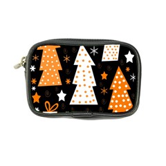 Orange Playful Xmas Coin Purse by Valentinaart