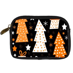 Orange Playful Xmas Digital Camera Cases by Valentinaart