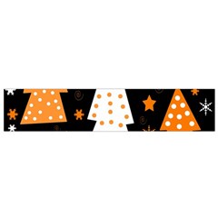 Orange Playful Xmas Flano Scarf (small)