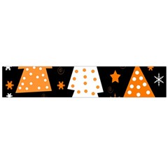 Orange Playful Xmas Flano Scarf (large)