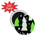 Green Playful Xmas 1.75  Magnets (100 pack)  Front