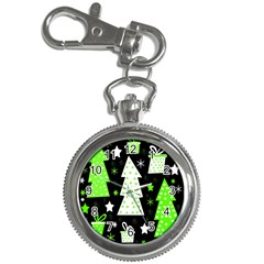 Green Playful Xmas Key Chain Watches by Valentinaart