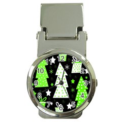 Green Playful Xmas Money Clip Watches by Valentinaart