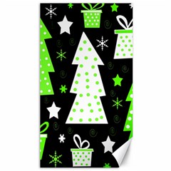 Green Playful Xmas Canvas 40  X 72   by Valentinaart