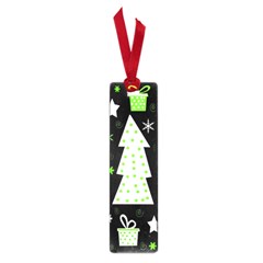 Green Playful Xmas Small Book Marks by Valentinaart