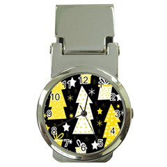 Yellow Playful Xmas Money Clip Watches by Valentinaart