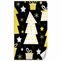 Yellow Playful Xmas Canvas 40  X 72   by Valentinaart