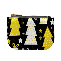 Yellow Playful Xmas Mini Coin Purses by Valentinaart