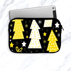 Yellow Playful Xmas Apple Ipad Mini Zipper Cases by Valentinaart