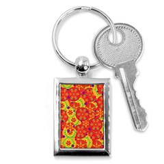 Orange Design Key Chains (rectangle) 