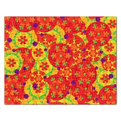 Orange Design Rectangular Jigsaw Puzzl